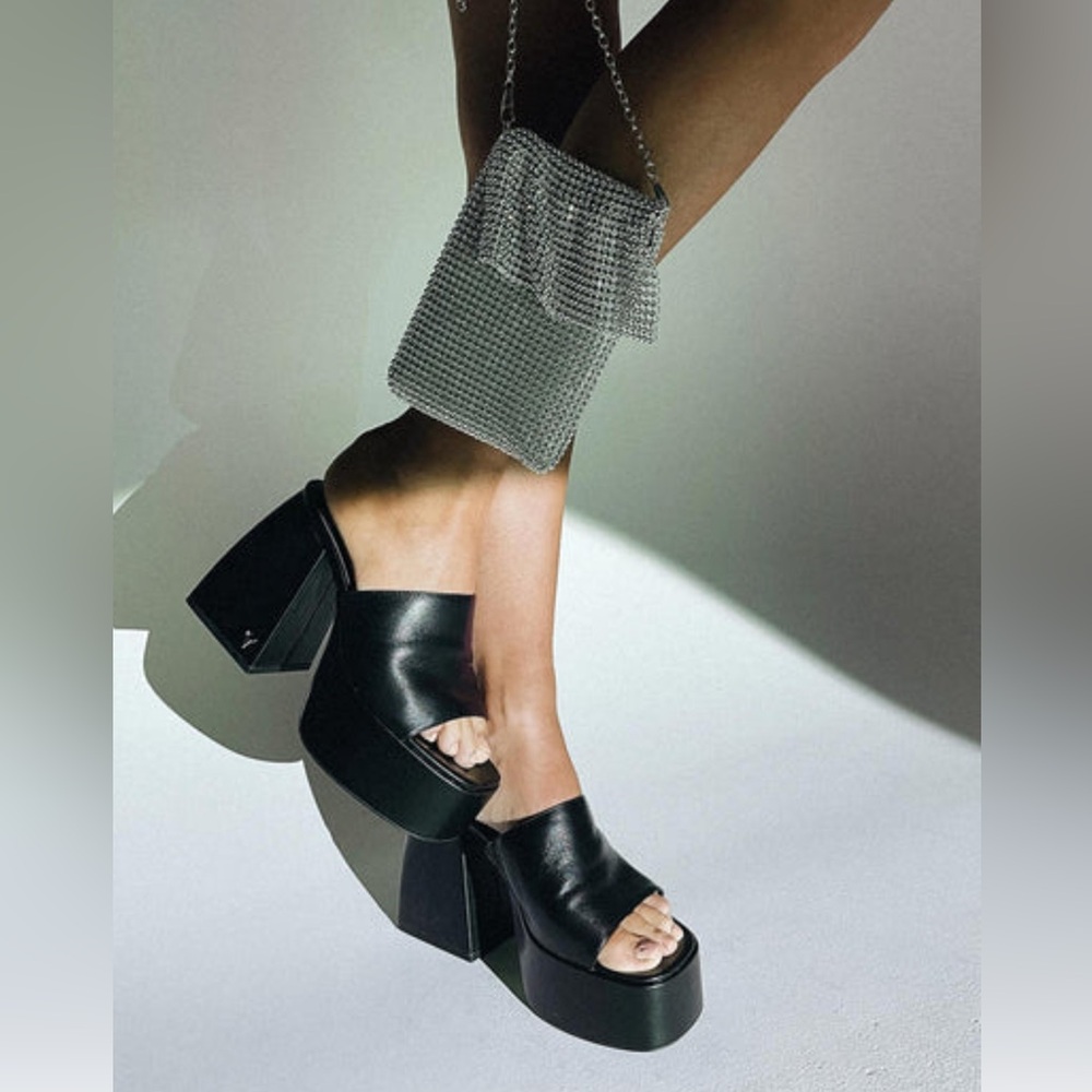 Windsor Smith Highrise Platform Black Heel